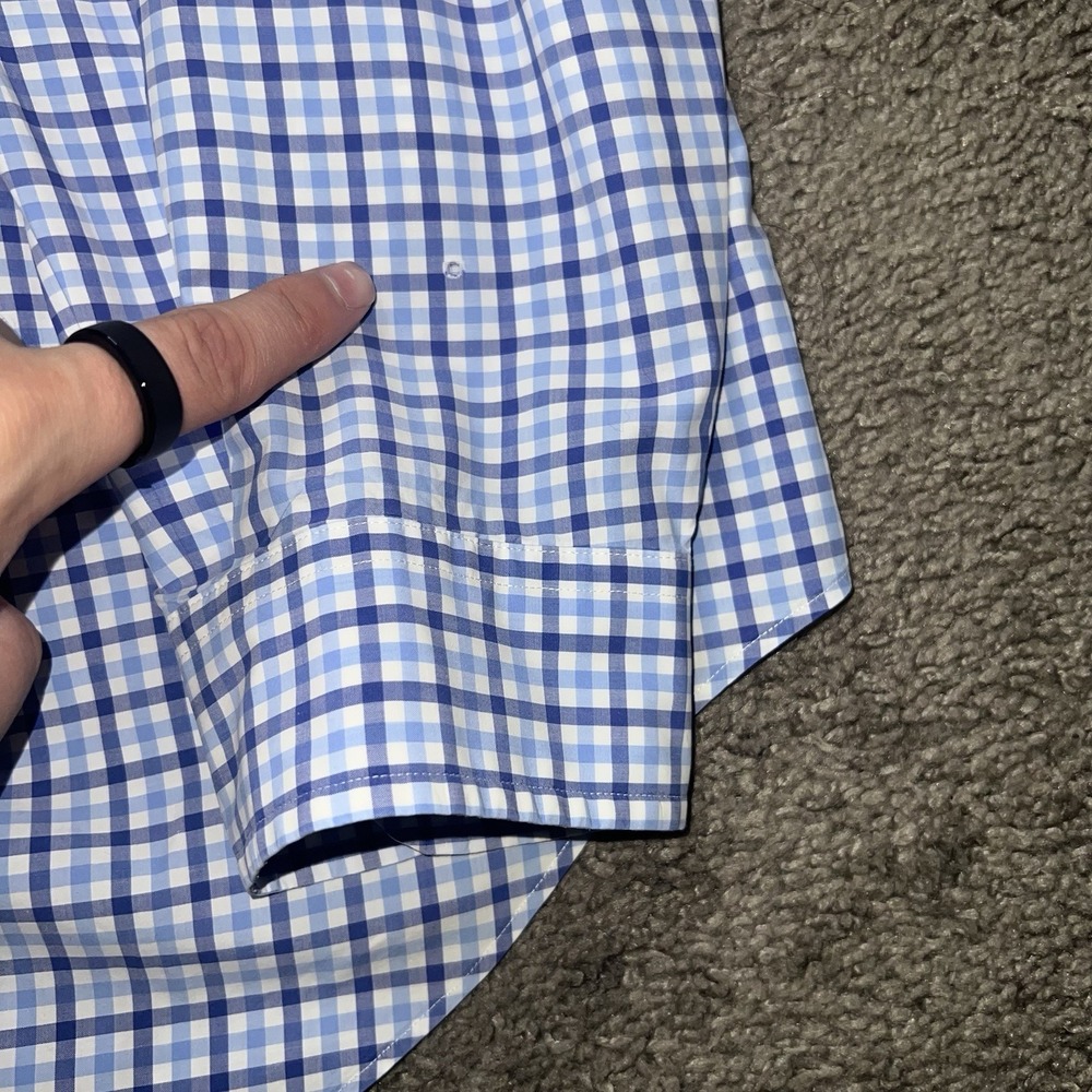 Polo Ralph Lauren Mens Gingham Button Down Shirt Blue White Classic Fit 2XLT - Picture 7 of 7